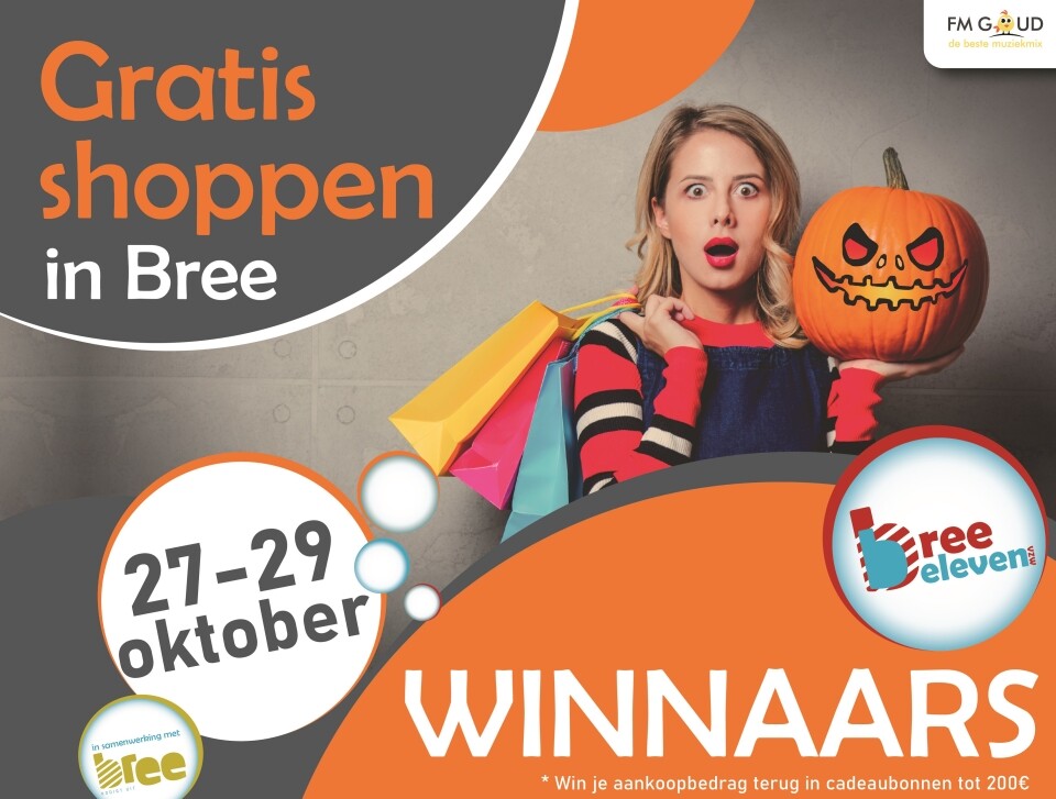 Winnaars Gratis Shoppen met Halloween 2023